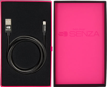 Senza Premium Leather Charge/Sync Cable Lightning 1.5M Black