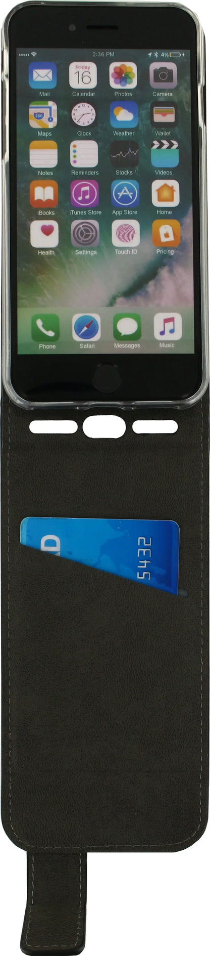 Mobilize Classic Gelly Flip Case Apple Iphone 6/6S/7/8/Se (2020/2022) Black - Essentify