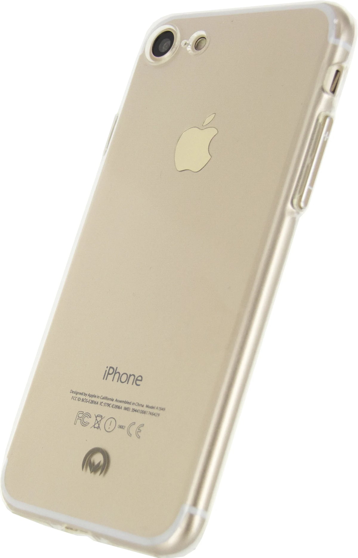Mobilize Deluxe Gelly Case Apple Iphone 7/8/Se (2020/2022) Clear Gold Button - Essentify