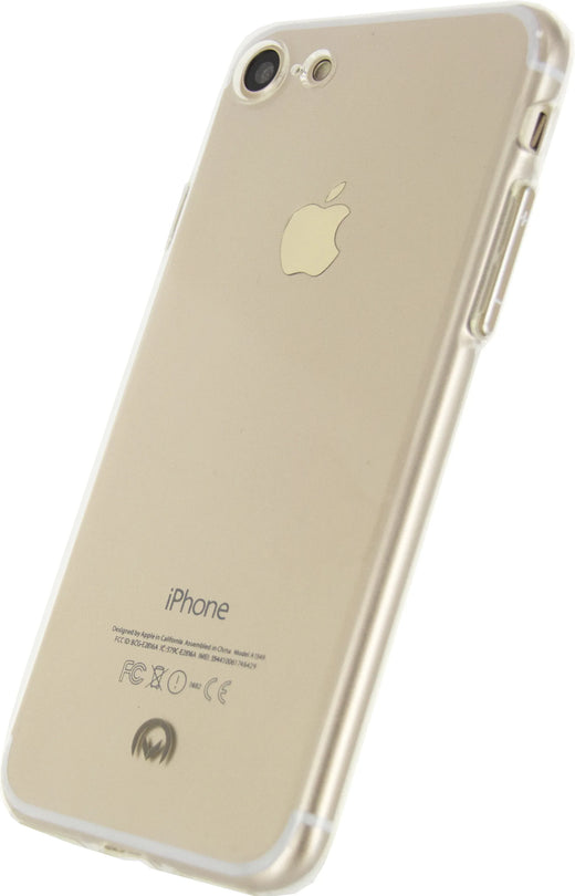 Mobilize Deluxe Gelly Case Apple Iphone 7/8/Se (2020/2022) Clear Gold Button - Essentify