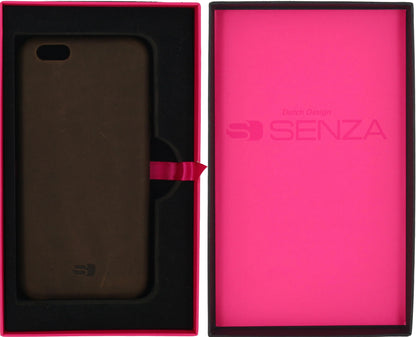 Senza Raw Leather Cover Apple Iphone 6/6S Chestnut Brown - Essentify
