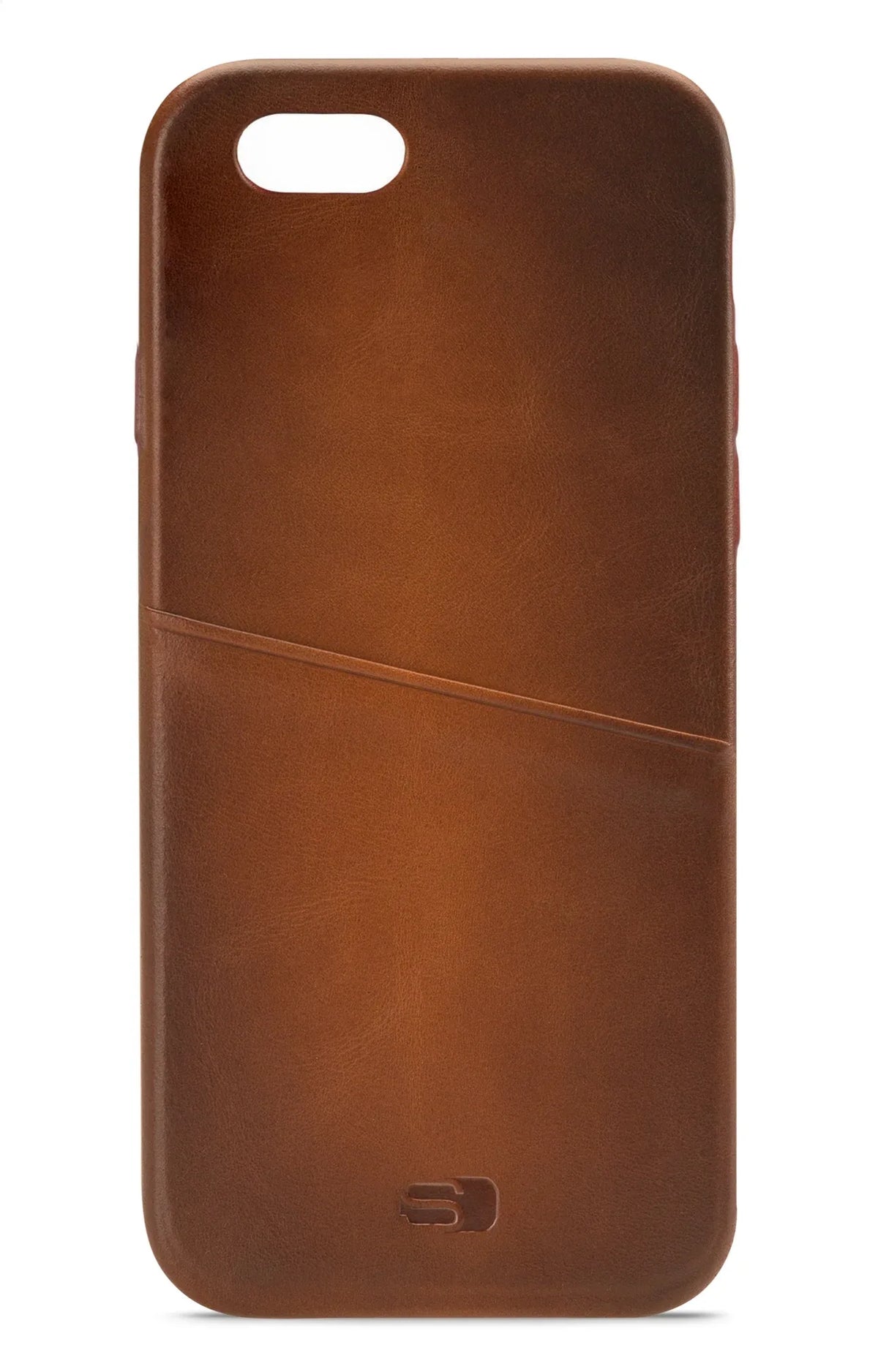 Senza Desire Leather Cover With Card Slot Apple Iphone 6/6S Burned Cognac - Essentify