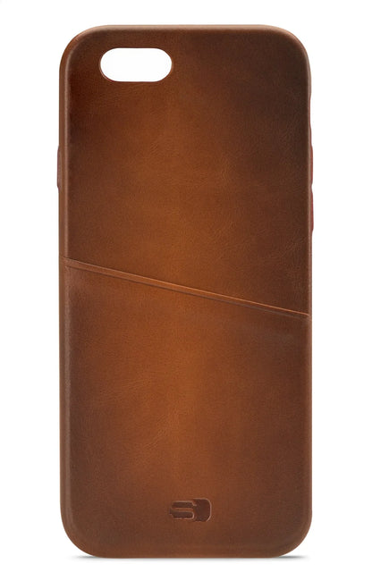 Senza Desire Leather Cover With Card Slot Apple Iphone 6/6S Burned Cognac - Essentify