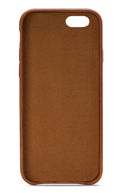 Senza Desire Leather Cover With Card Slot Apple Iphone 6/6S Burned Cognac - Essentify