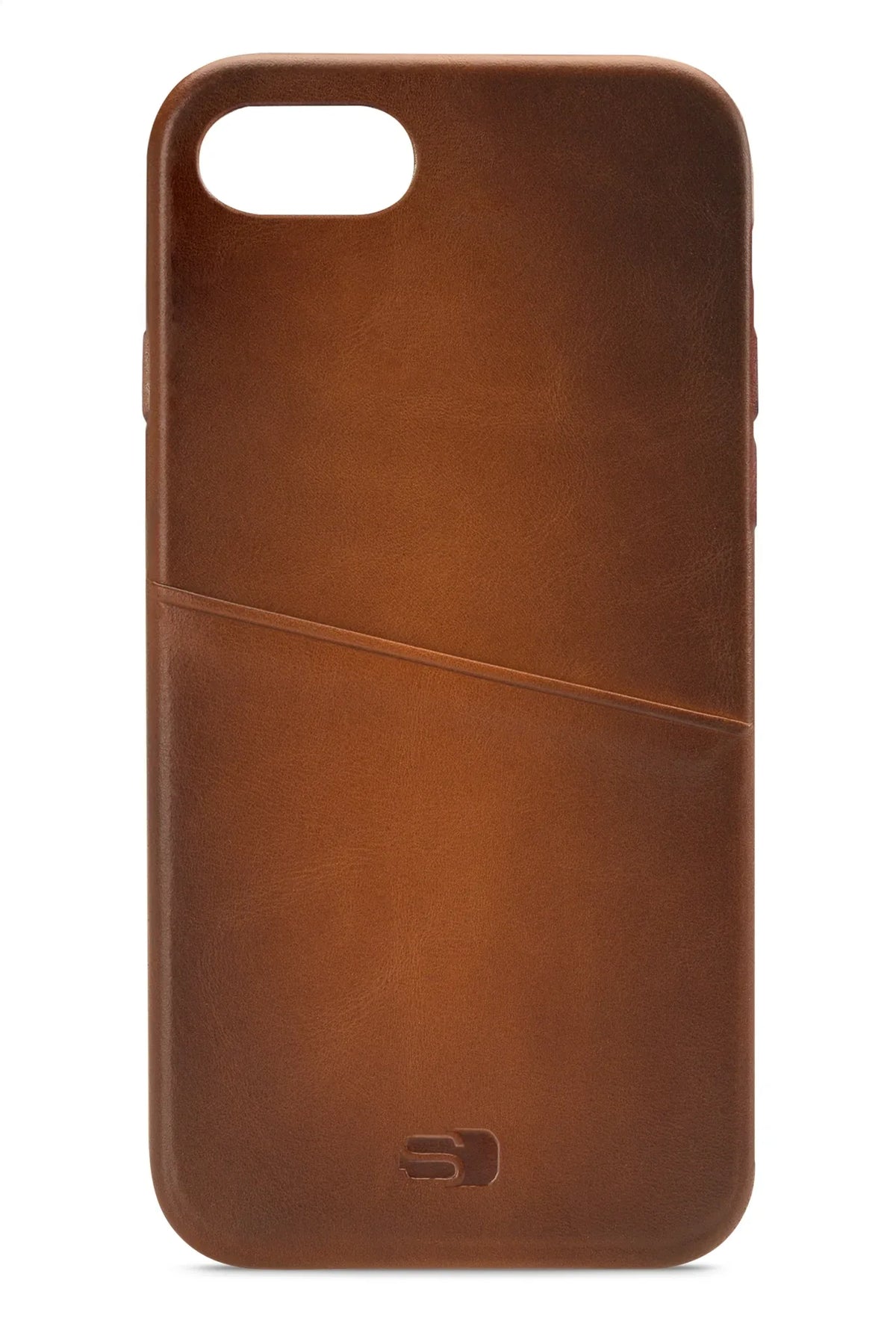 Senza Desire Leather Cover With Card Slot Apple Iphone 7/8/Se (2020/2022) Burned Cognac - Essentify