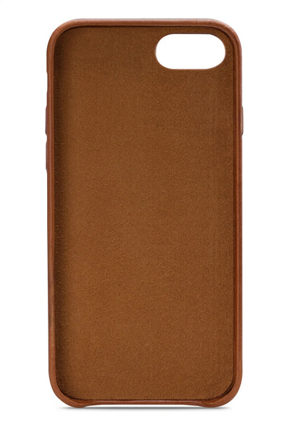 Senza Desire Leather Cover With Card Slot Apple Iphone 7/8/Se (2020/2022) Burned Cognac - Essentify