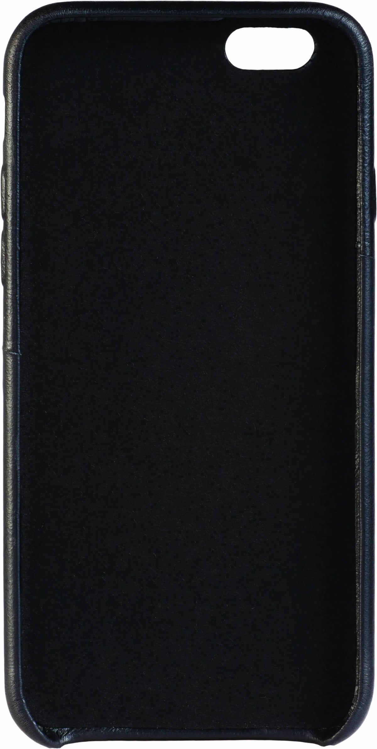 Senza Pure Leather Cover With Card Slot Apple Iphone 6/6S Deep Black - Essentify