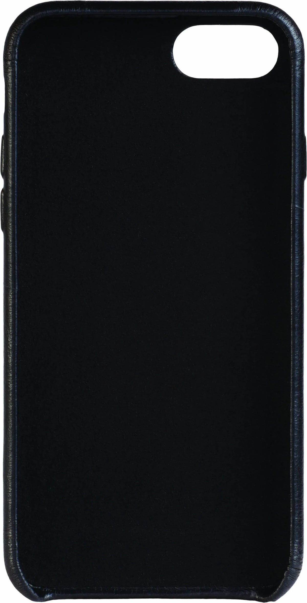 Senza Pure Leather Cover With Card Slot Apple Iphone 7/8/Se (2020/2022) Deep Black - Essentify