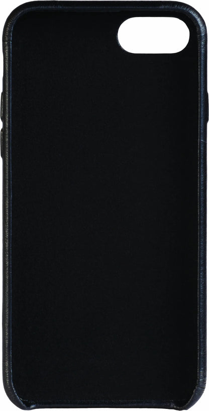 Senza Pure Leather Cover With Card Slot Apple Iphone 7/8/Se (2020/2022) Deep Black - Essentify