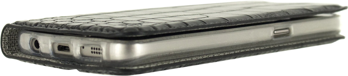 Mobilize Premium Gelly Book Case Samsung Galaxy S7 Alligator Midnight Black - Essentify