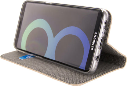Mobilize Premium Gelly Book Case Samsung Galaxy S8+ Alligator Peanut Brown - Essentify