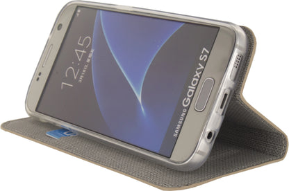Mobilize Premium Gelly Book Case Samsung Galaxy S7 Alligator Peanut Brown - Essentify