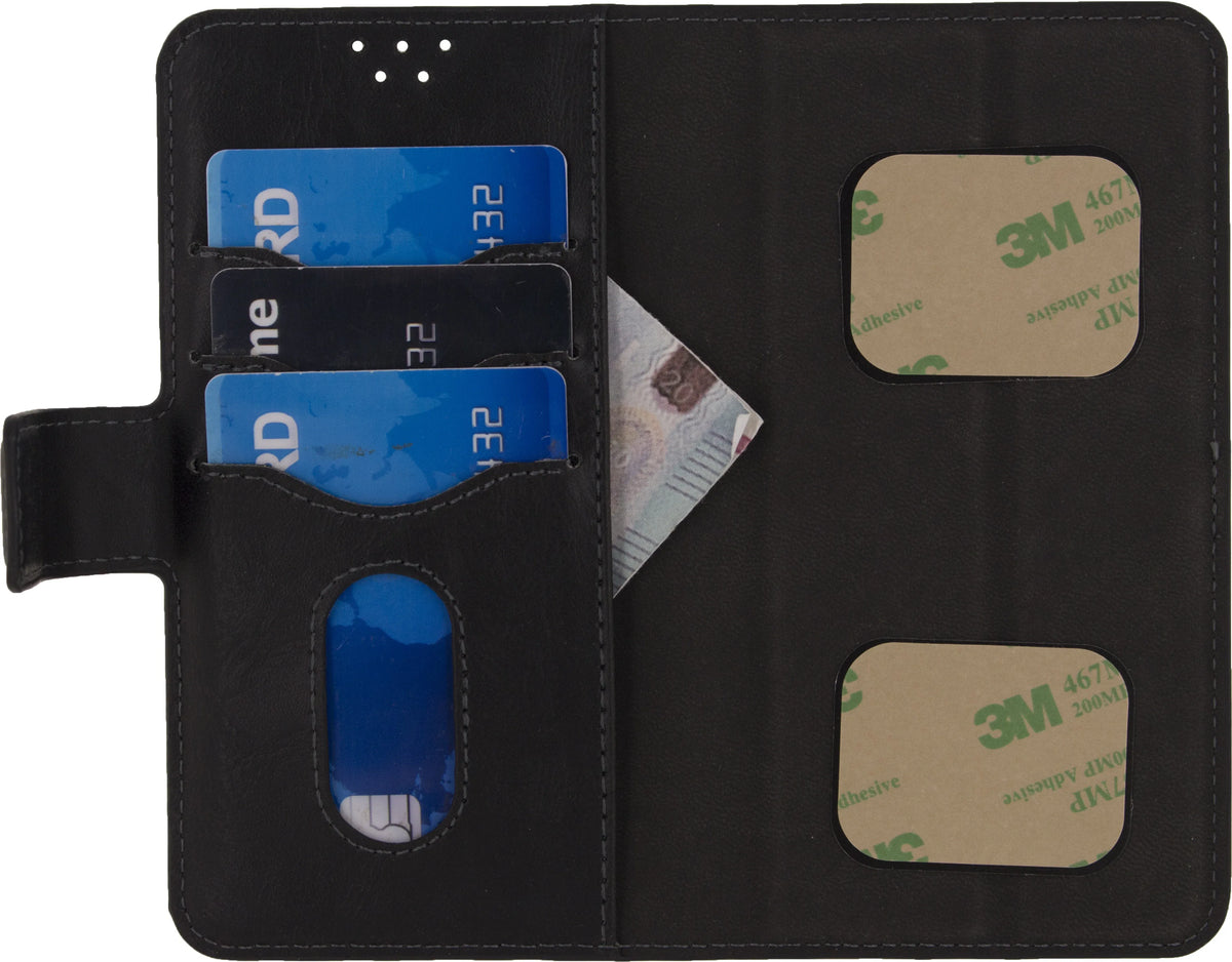 Mobilize Premium 2In1 Wallet Case Universal Medium Black - Essentify