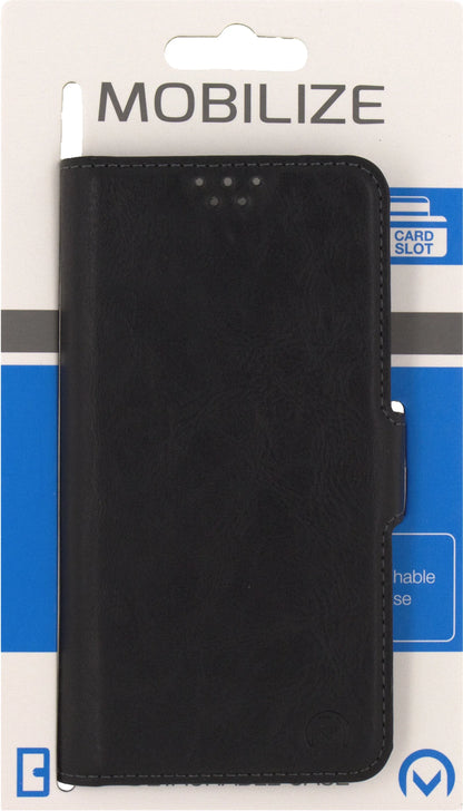 Mobilize Premium 2In1 Wallet Case Universal Large Black - Essentify