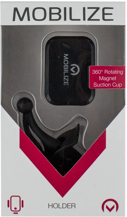 Mobilize Universal Magnet Windshield & Dashmount Car Holder Black - Essentify