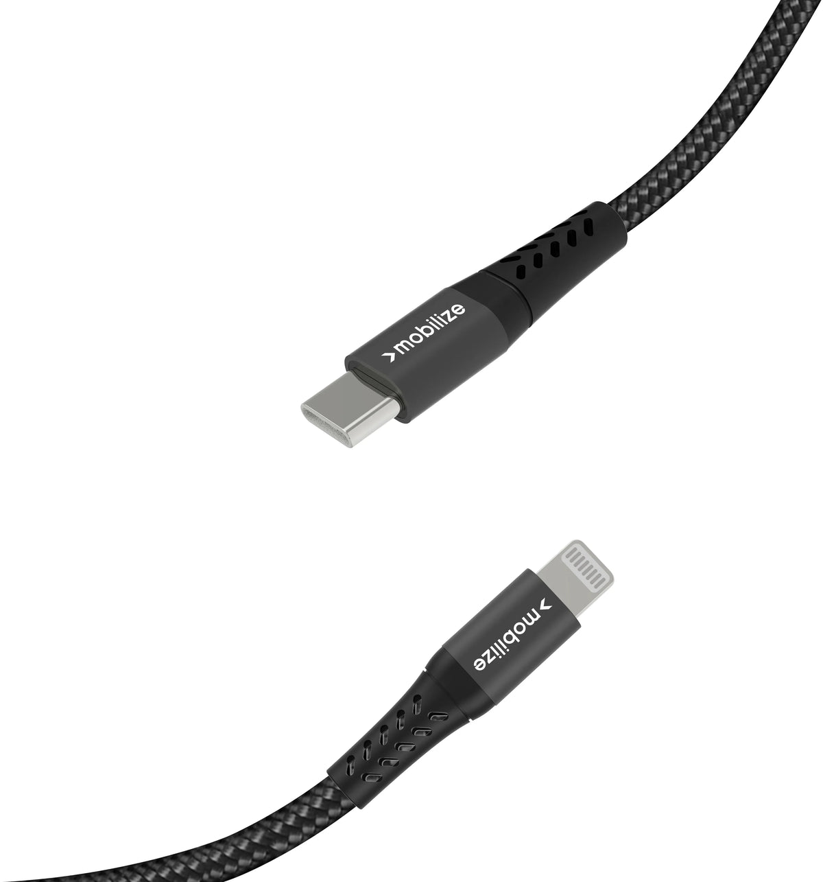 Mobilize Strong Nylon Cable Usb-C To Mfi Lightning 1M. 60W Black - Essentify
