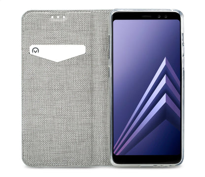 Mobilize Premium Gelly Book Case Samsung Galaxy A8 2018 Alligator Mystic Blue - Essentify