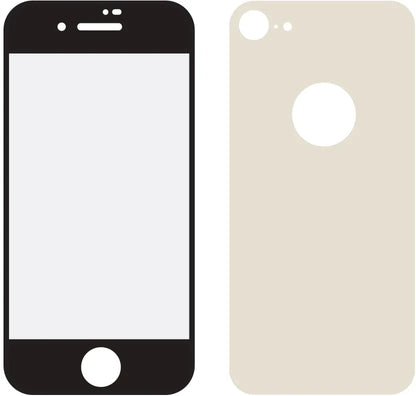 Mobilize Edge-To-Edge Glass Screen Protector Apple Iphone 8 Front And Back Pack Gold Full Glue - Essentify