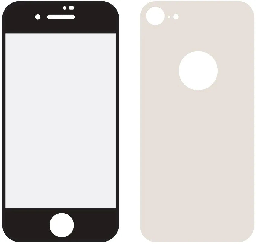 Mobilize Edge-To-Edge Glass Screen Protector Apple Iphone 8 Front And Back Pack Silver Full Glue - Essentify