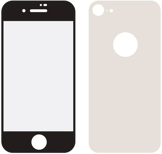 Mobilize Edge-To-Edge Glass Screen Protector Apple Iphone 8 Front And Back Pack Silver Full Glue - Essentify