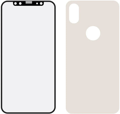 Mobilize Edge-To-Edge Glass Screen Protector Apple Iphone X/Xs Front And Back Pack Silver Full Glue - Essentify
