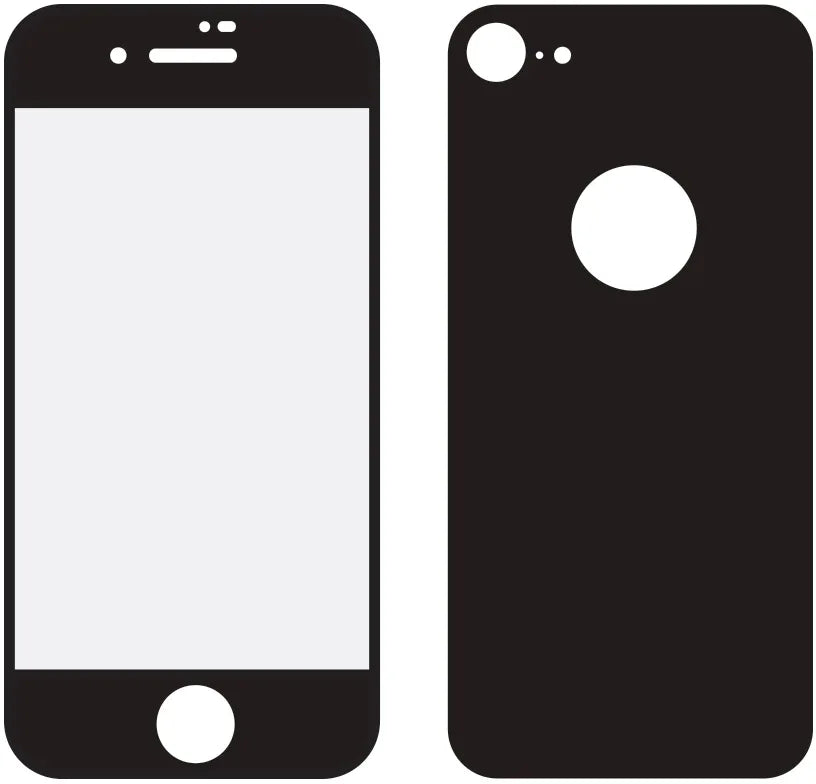 Mobilize Edge-To-Edge Glass Screen Protector Apple Iphone 8 Front And Back Pack Black Full Glue - Essentify