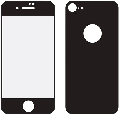 Mobilize Edge-To-Edge Glass Screen Protector Apple Iphone 8 Front And Back Pack Black Full Glue - Essentify