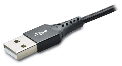 Mobilize Strong Nylon Cable 3In1 Usb To Micro Usb, Usb-C, Apple Mfi Lightning 1.5M Black - Essentify