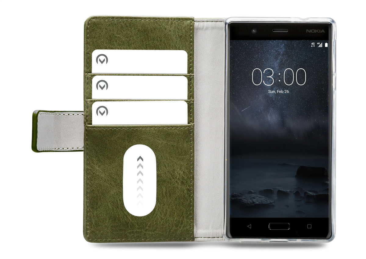 Mobilize Elite Gelly Wallet Book Case Nokia 3 Green - Essentify
