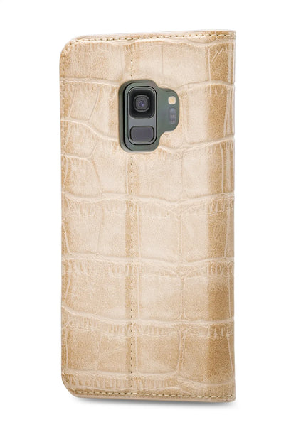 Mobilize Premium Gelly Book Case Samsung Galaxy S9 Alligator Peanut Brown - Essentify
