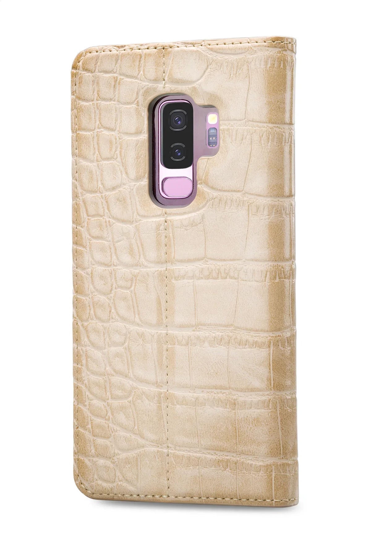 Mobilize Premium Gelly Book Case Samsung Galaxy S9+ Alligator Peanut Brown - Essentify