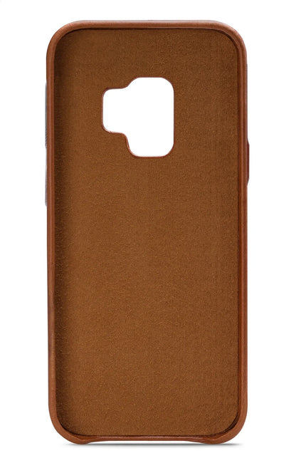 Senza Desire Leather Cover Samsung Galaxy S9 Burned Cognac - Essentify