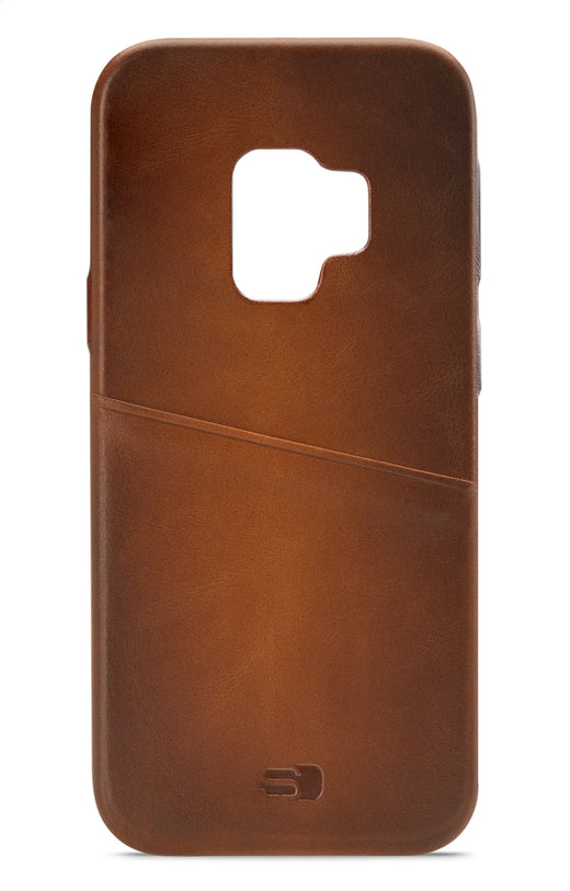 Senza Desire Leather Cover With Card Slot Samsung Galaxy S9 Burned Cognac - Essentify