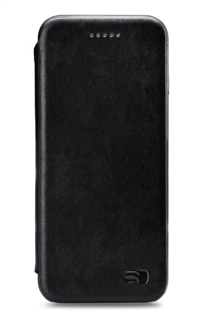 Senza Pure Skinny Leather Wallet Samsung Galaxy S9 Deep Black - Essentify