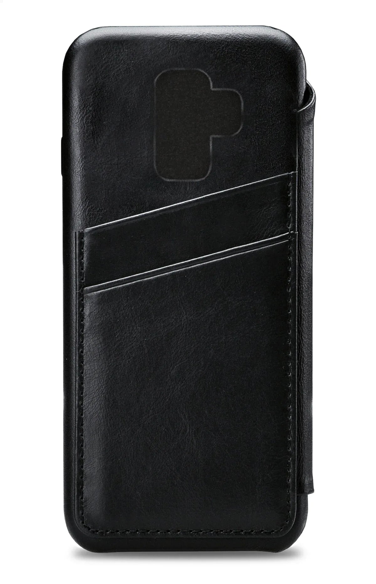 Senza Pure Skinny Leather Wallet Samsung Galaxy S9 Deep Black - Essentify