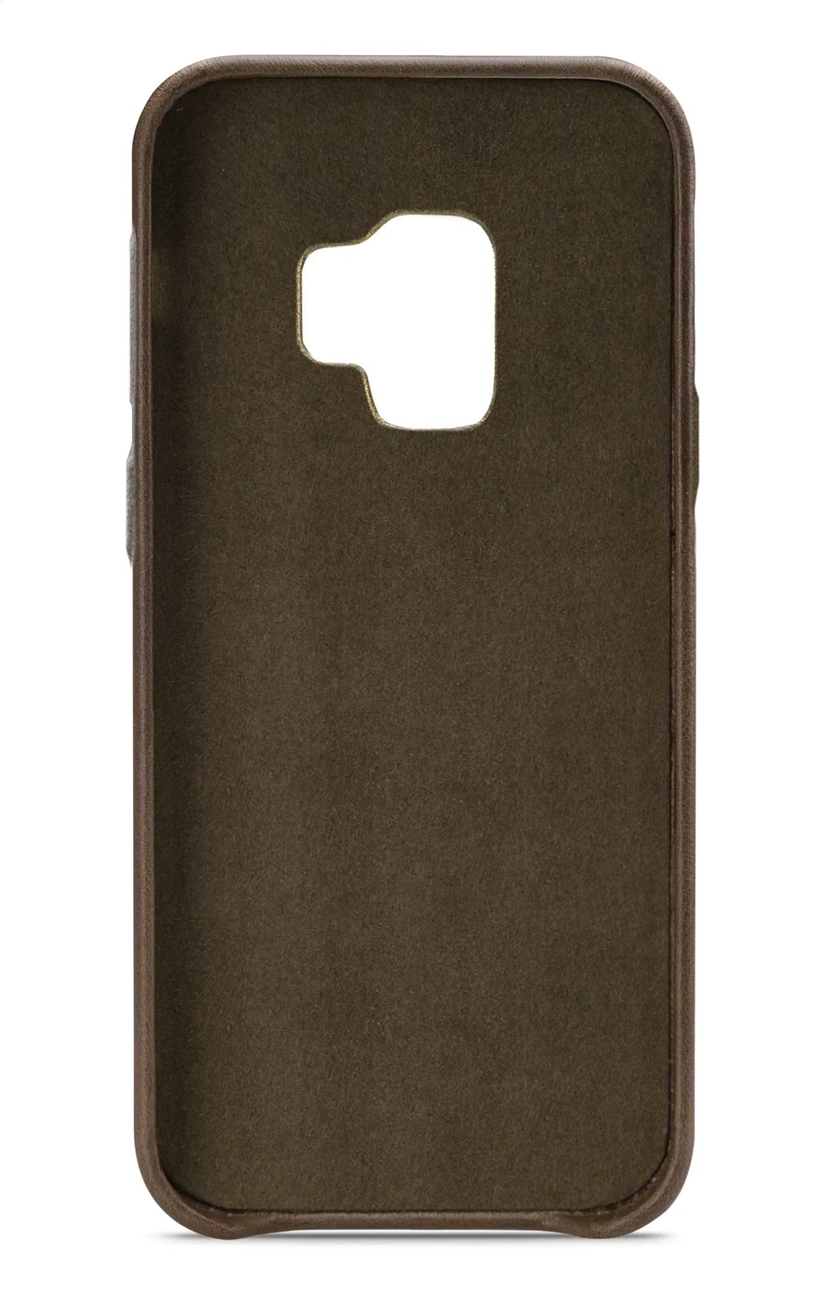 Senza Desire Leather Cover With Card Slot Samsung Galaxy S9 Burned Olive - Essentify