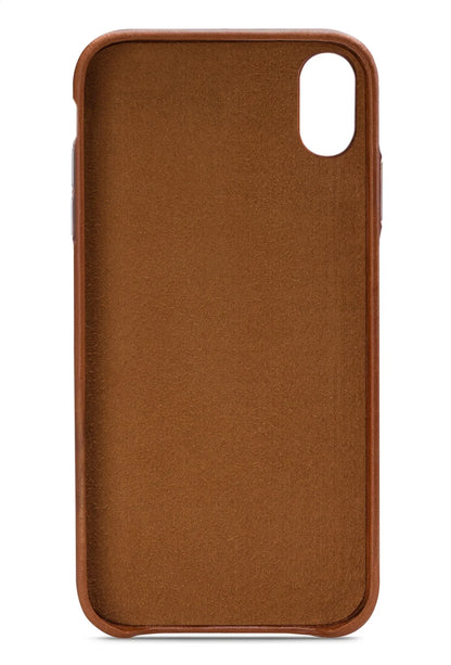 Senza Desire Leather Cover Apple Iphone Xs Max Burned Cognac - Essentify