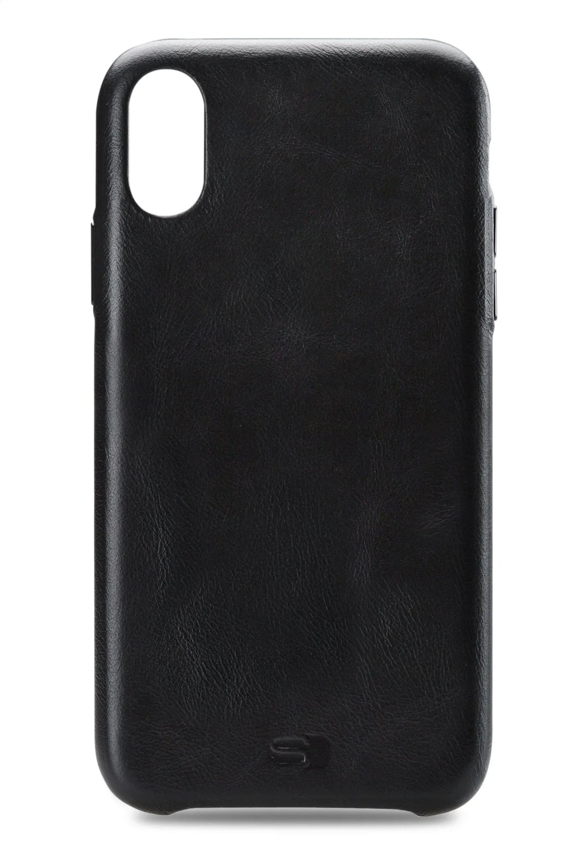 Senza Pure Leather Cover Apple Iphone Xs Max Deep Black - Essentify