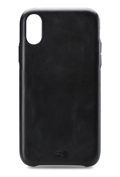 Senza Pure Leather Cover Apple Iphone Xs Max Deep Black - Essentify