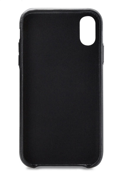 Senza Pure Leather Cover Apple Iphone Xs Max Deep Black - Essentify