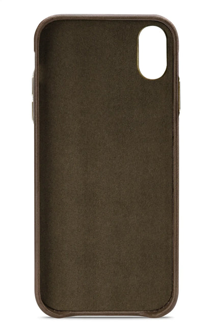 Senza Desire Leather Cover Apple Iphone Xs Max Burned Olive - Essentify