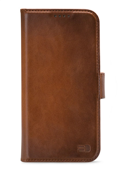 Senza Desire Leather Wallet Apple Iphone 7/8/Se (2020/2022) Burned Cognac - Essentify