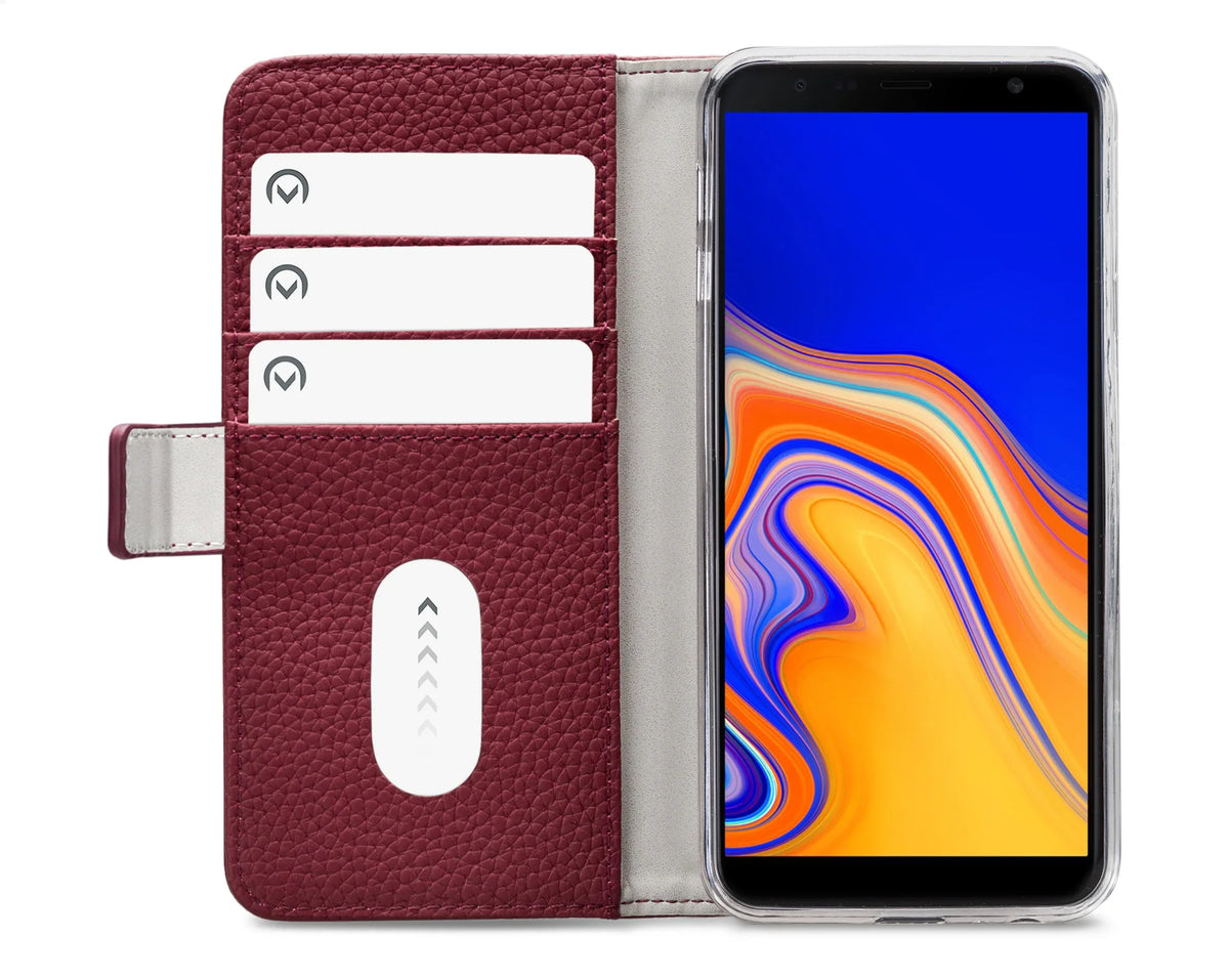 Mobilize Elite Gelly Wallet Book Case Samsung Galaxy J4+ Burgundy - Essentify