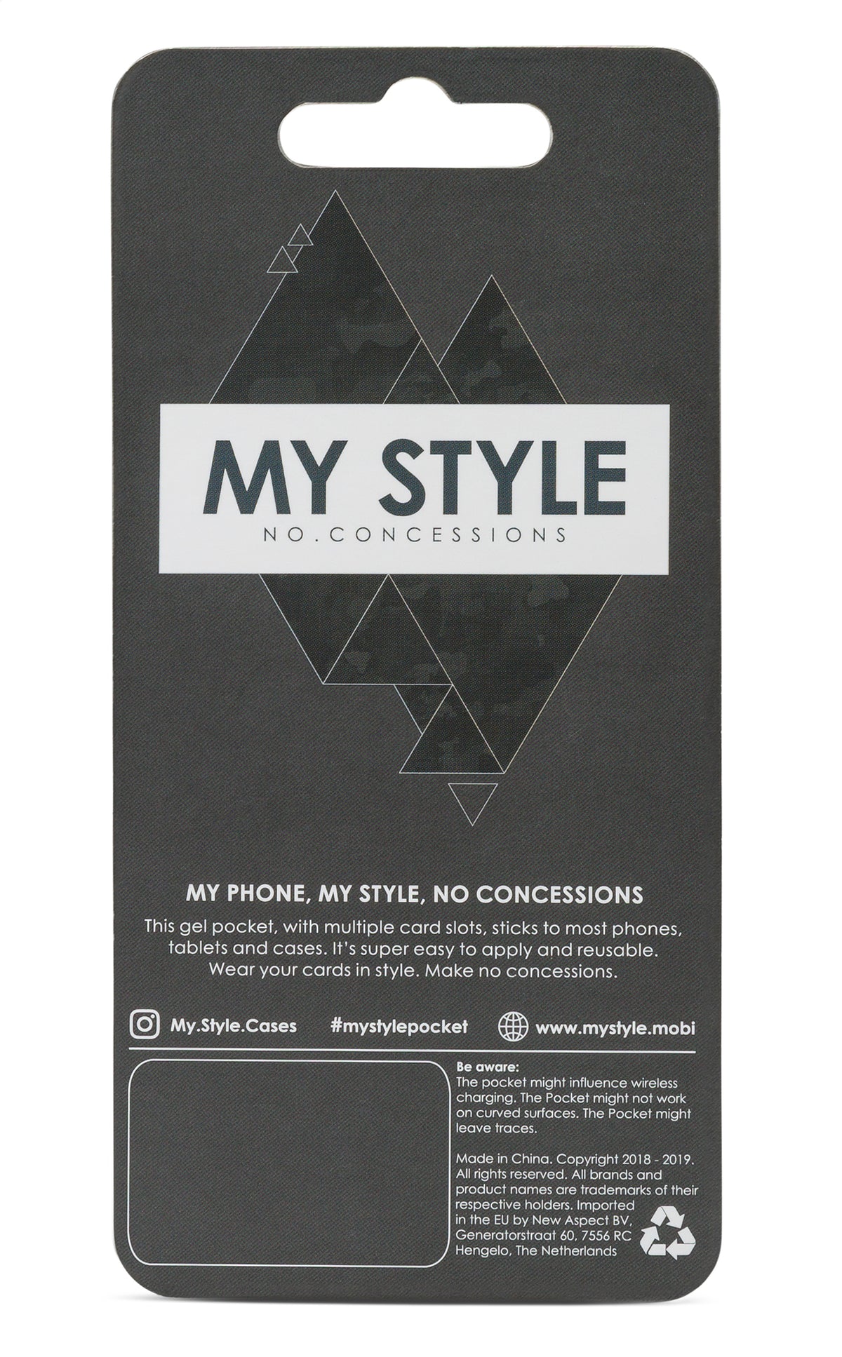 My Style Universal Sticky Card Pocket Red Panter