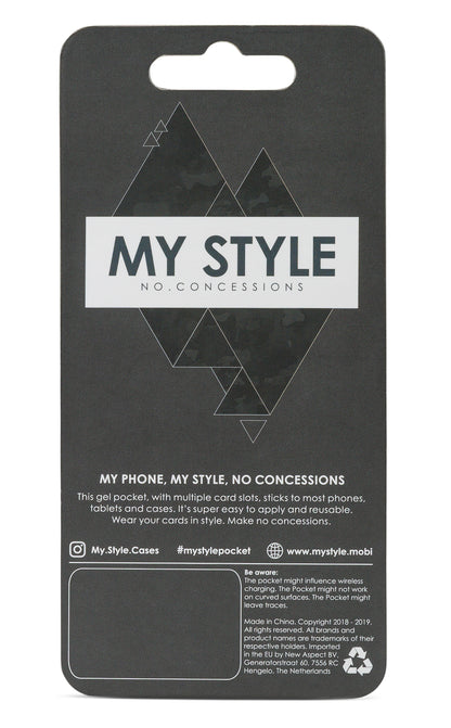My Style Universal Sticky Card Pocket Red Panter