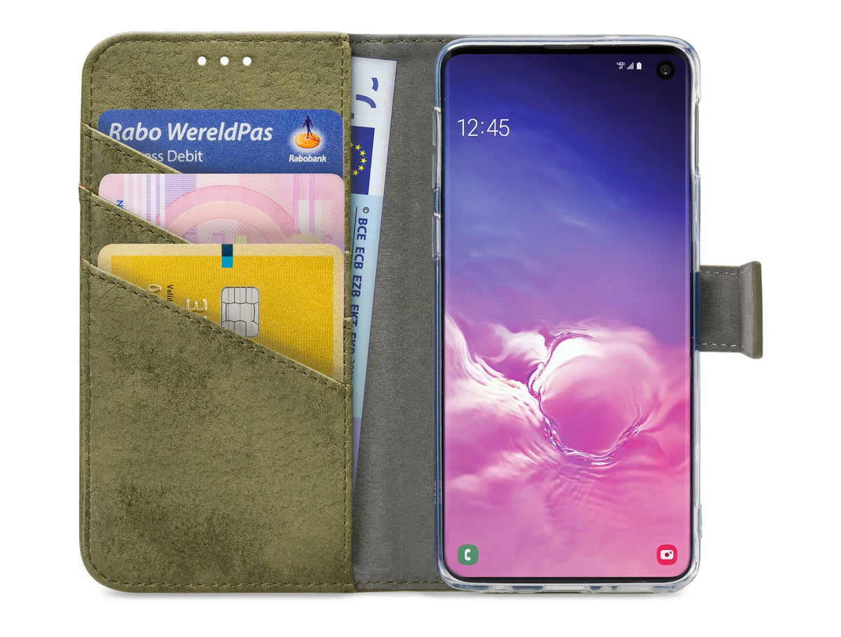My Style Flex Wallet For Samsung Galaxy S10E Olive - Essentify