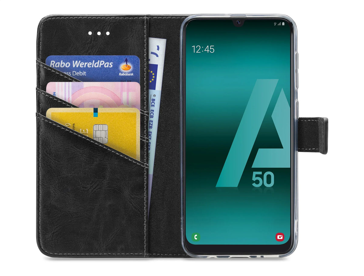 My Style Flex Wallet For Samsung Galaxy A30S/A50 Black - Essentify