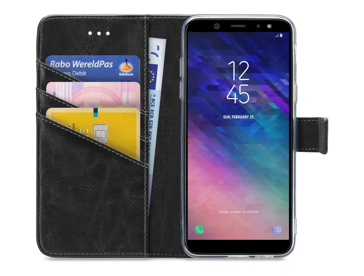 My Style Flex Wallet For Samsung Galaxy A6 2018 Black - Essentify