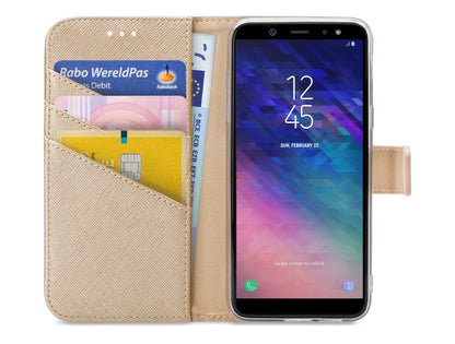 My Style Flex Wallet For Samsung Galaxy A6 2018 Gold - Essentify