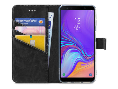 My Style Flex Wallet For Samsung Galaxy A7 2018 Black - Essentify